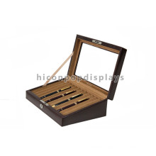 Advertising Wooden Stationery Store Custom Pen Display Case, Wooden 12 Fountain Pen Display Box